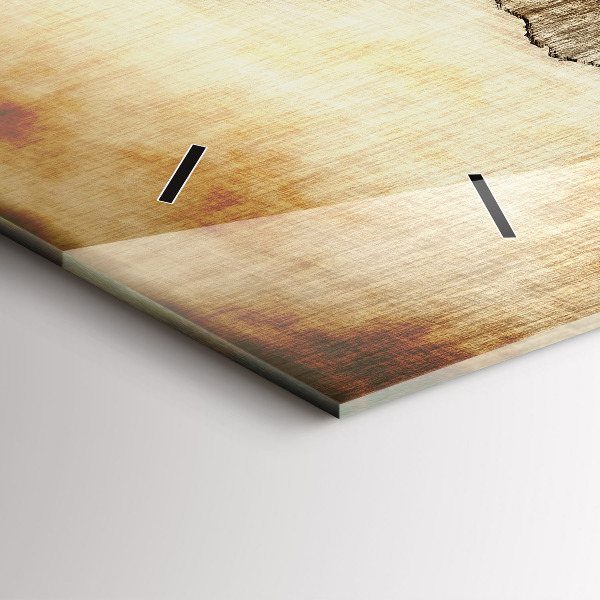 Horizontale Uhr Alte Weltkarte