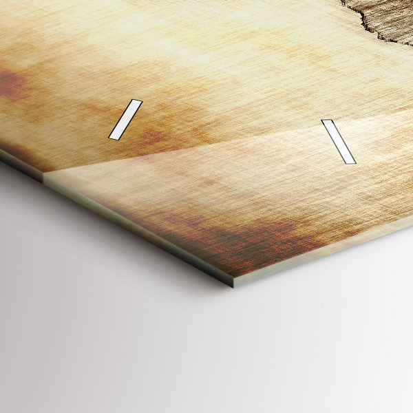 Horizontale Uhr Alte Weltkarte