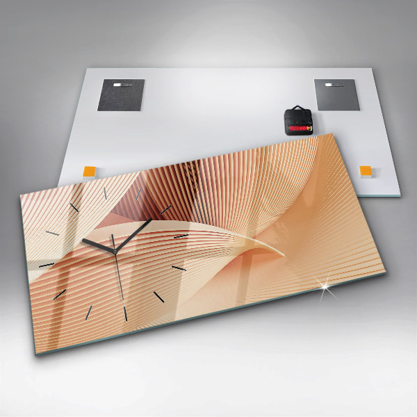 Horizontale Uhr Wellen abstraktes Muster