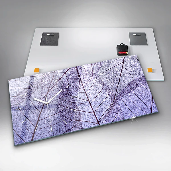 Horizontale Uhr mit motiv Natur Blätter