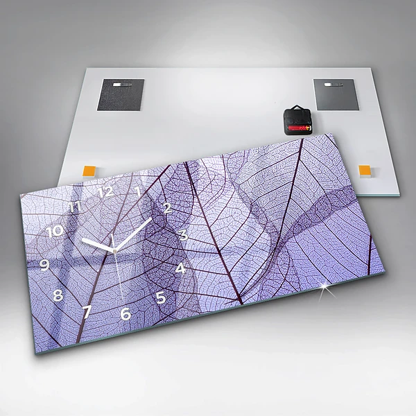 Horizontale Uhr mit motiv Natur Blätter
