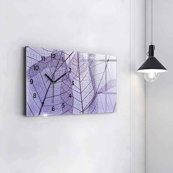 Horizontale Uhr mit motiv Natur Blätter