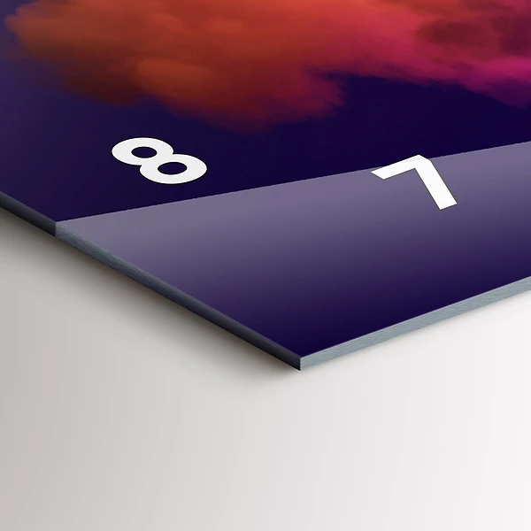 Horizontale Uhr mit motiv 3D Rauch abstrakt