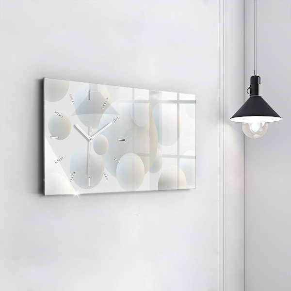 Horizontale Uhr mit motiv Bälle abstrakt