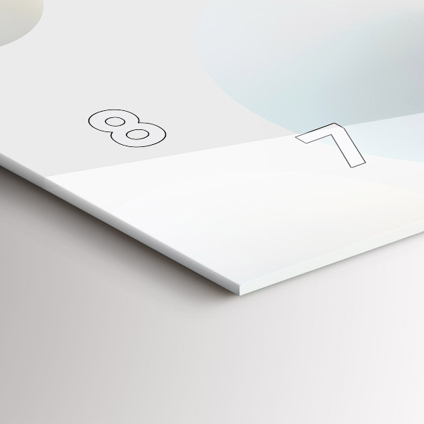 Horizontale Uhr mit motiv Bälle abstrakt