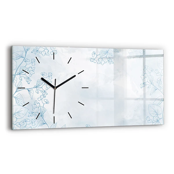 Horizontale Uhr Skizze von Pflanzen