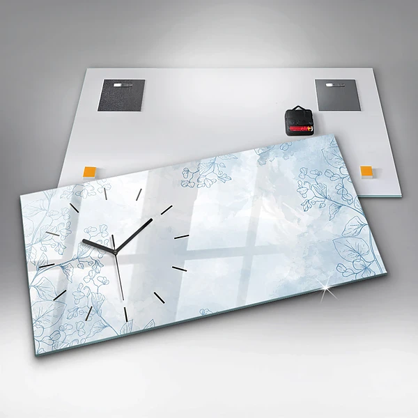 Horizontale Uhr Skizze von Pflanzen