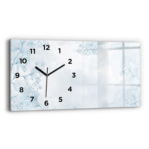 Horizontale Uhr Skizze von Pflanzen