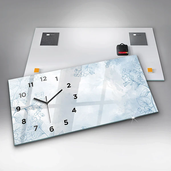 Horizontale Uhr Skizze von Pflanzen
