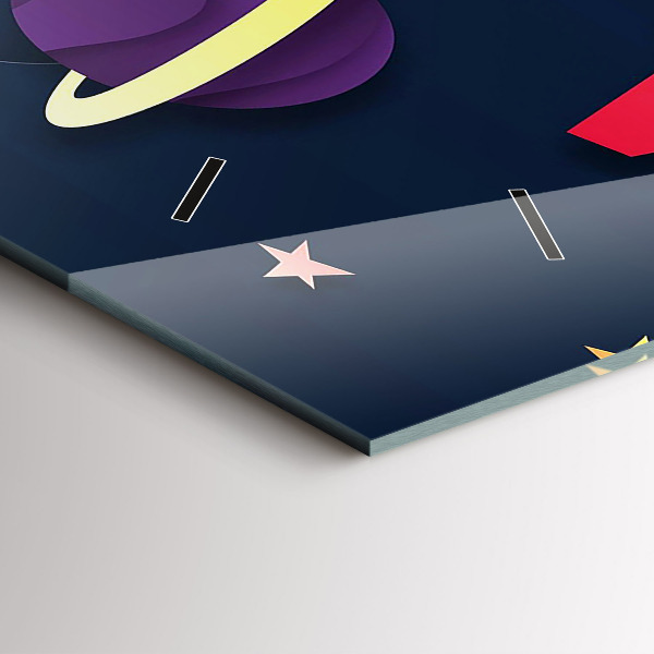 Horizontale Uhr Kosmos für Kinder