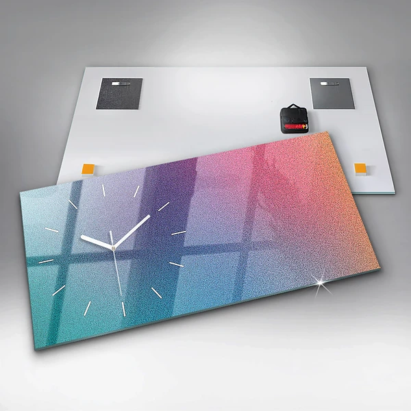 Horizontale Uhr mit motiv Muster mit Farbverlauf