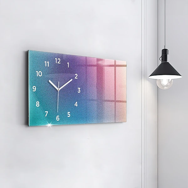 Horizontale Uhr mit motiv Muster mit Farbverlauf