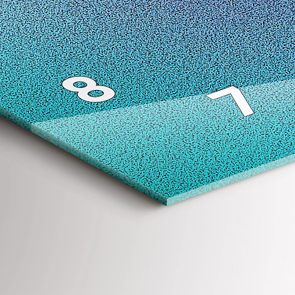 Horizontale Uhr mit motiv Muster mit Farbverlauf