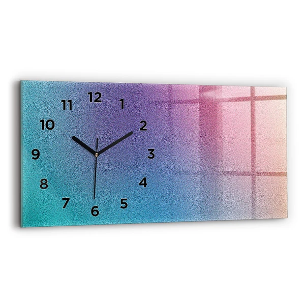 Horizontale Uhr mit motiv Muster mit Farbverlauf
