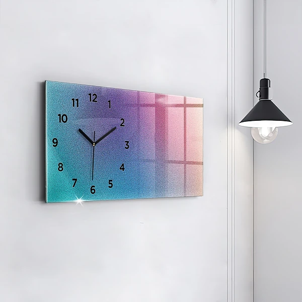Horizontale Uhr mit motiv Muster mit Farbverlauf
