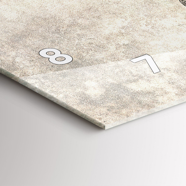 Horizontale Uhr Weltkarte Zeitung