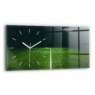 Horizontale Uhr mit motiv Fußballfeld