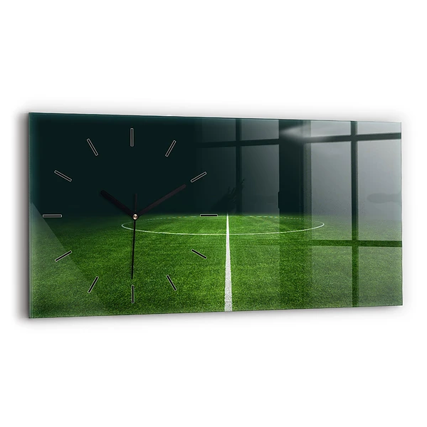 Horizontale Uhr mit motiv Fußballfeld