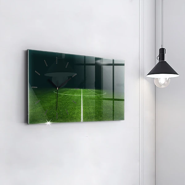 Horizontale Uhr mit motiv Fußballfeld