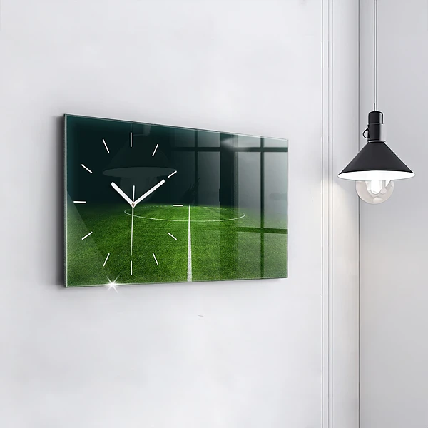 Horizontale Uhr mit motiv Fußballfeld