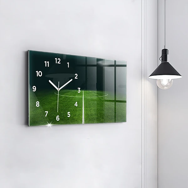 Horizontale Uhr mit motiv Fußballfeld