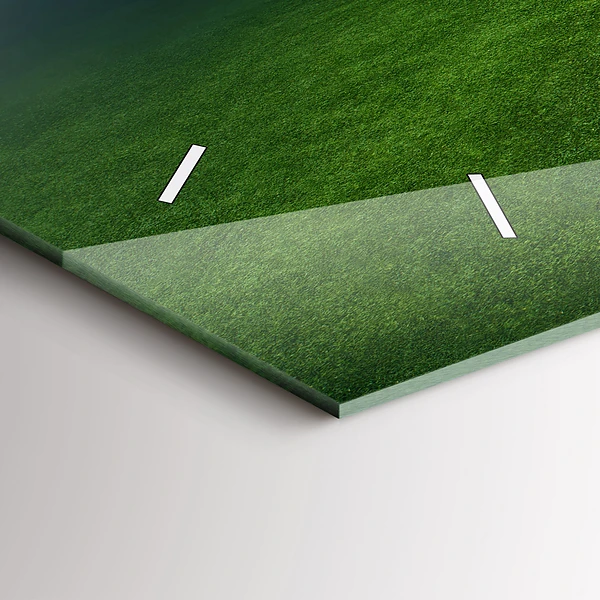 Horizontale Uhr mit motiv Fußballfeld