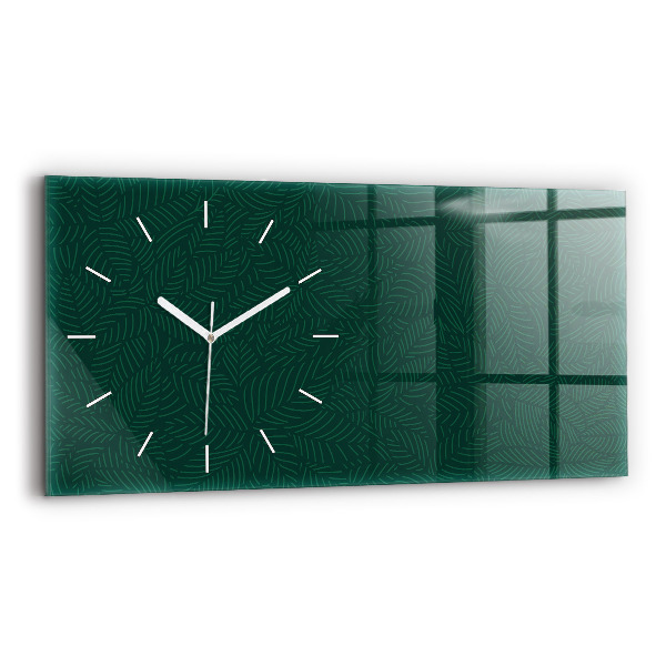 Horizontale Uhr Muster aus Blättern