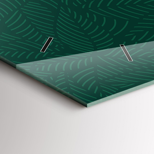 Horizontale Uhr Muster aus Blättern