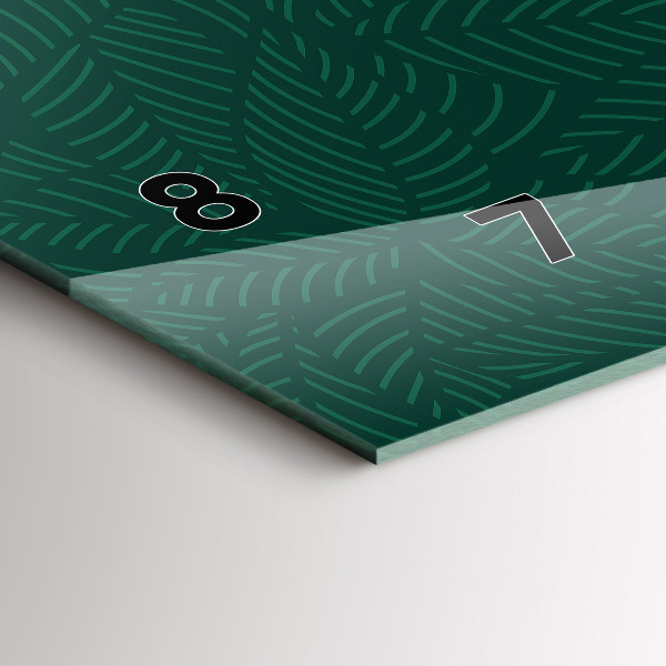 Horizontale Uhr Muster aus Blättern