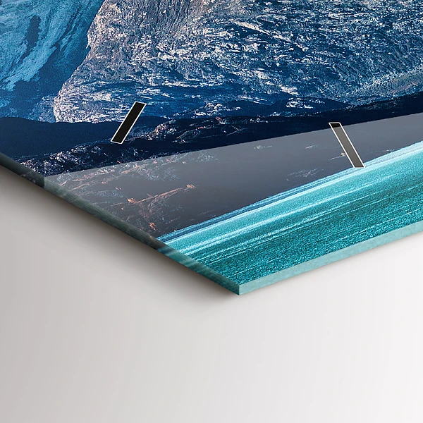 Horizontale Uhr mit motiv Walfisch Wasser
