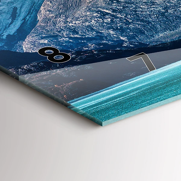 Horizontale Uhr mit motiv Walfisch Wasser