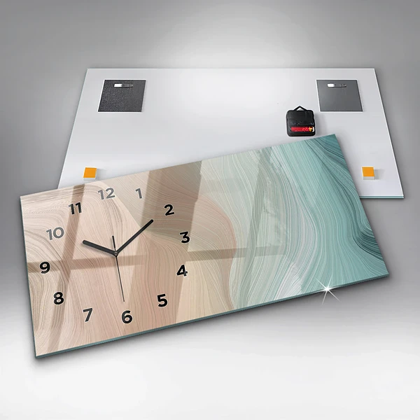 Horizontale Uhr Abstraktion einer Welle