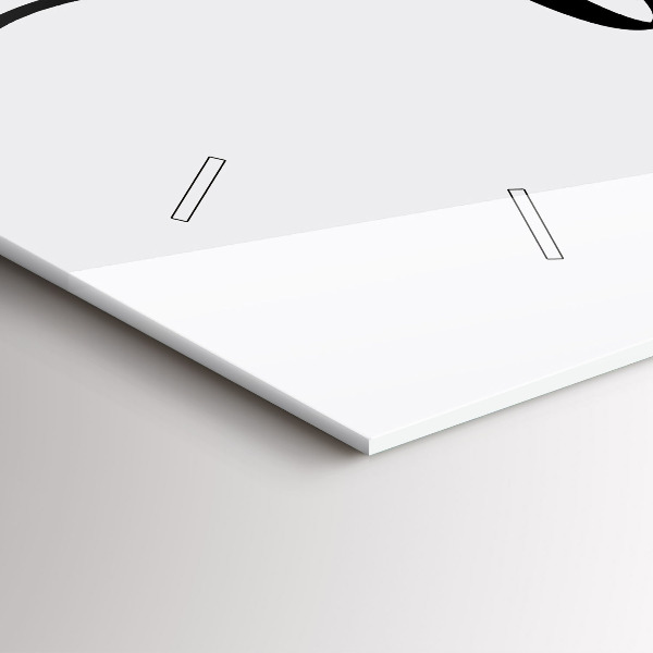 Horizontale Uhr Familieninschrift