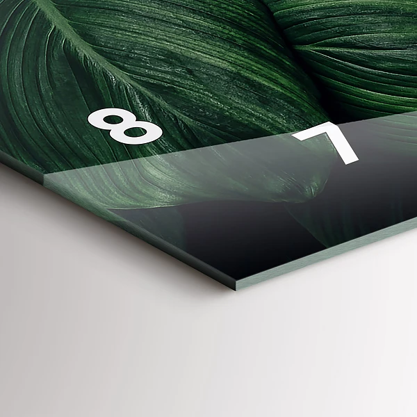 Horizontale Uhr Tropische Monstera