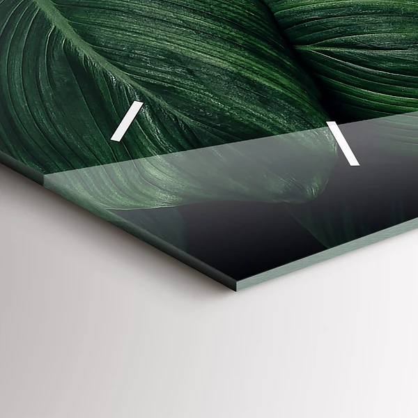 Horizontale Uhr Tropische Monstera