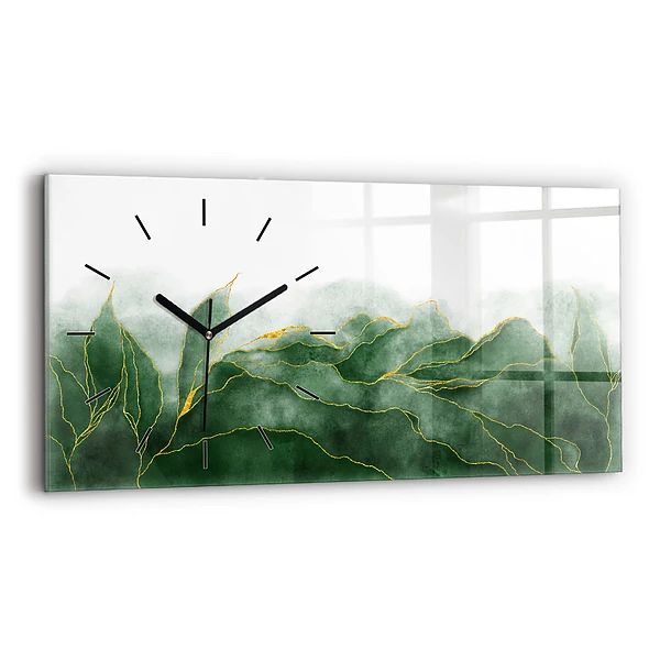 Horizontale Uhr Abstrakte Blätter