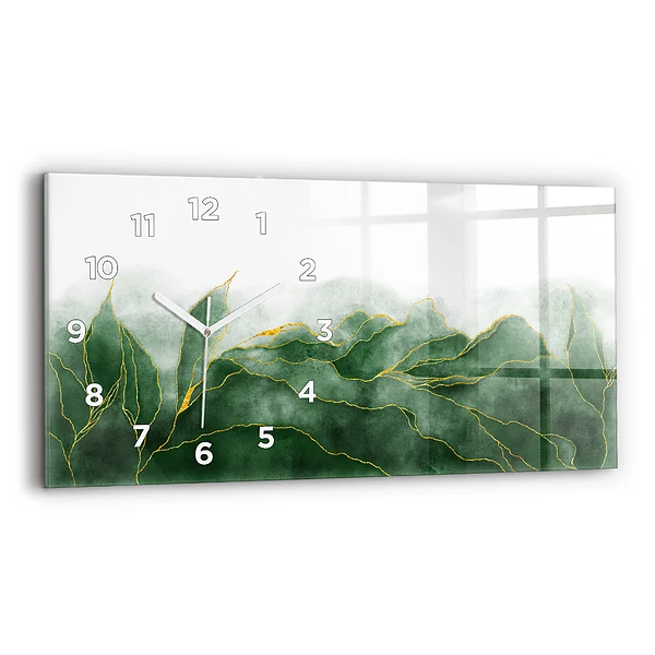 Horizontale Uhr Abstrakte Blätter