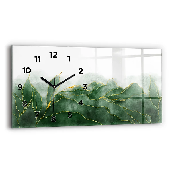 Horizontale Uhr Abstrakte Blätter