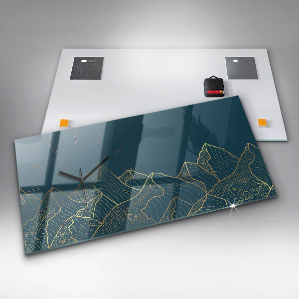 Horizontale Uhr Skizze von Bergen