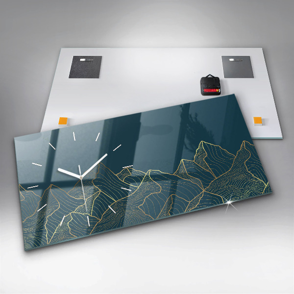 Horizontale Uhr Skizze von Bergen