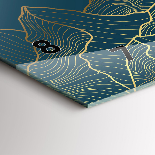 Horizontale Uhr Skizze von Bergen