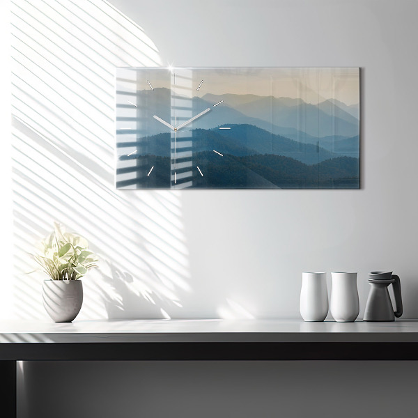Horizontale Uhr mit motiv Abstrakte Landschaft