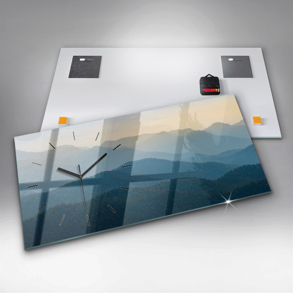 Horizontale Uhr mit motiv Abstrakte Landschaft