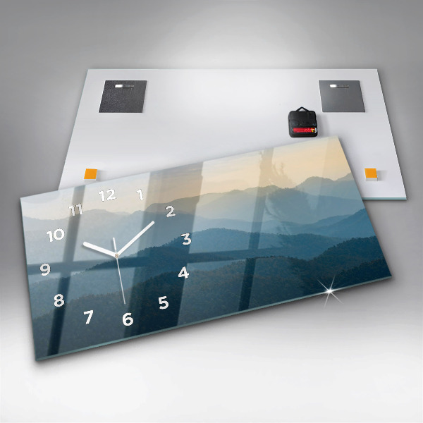 Horizontale Uhr mit motiv Abstrakte Landschaft