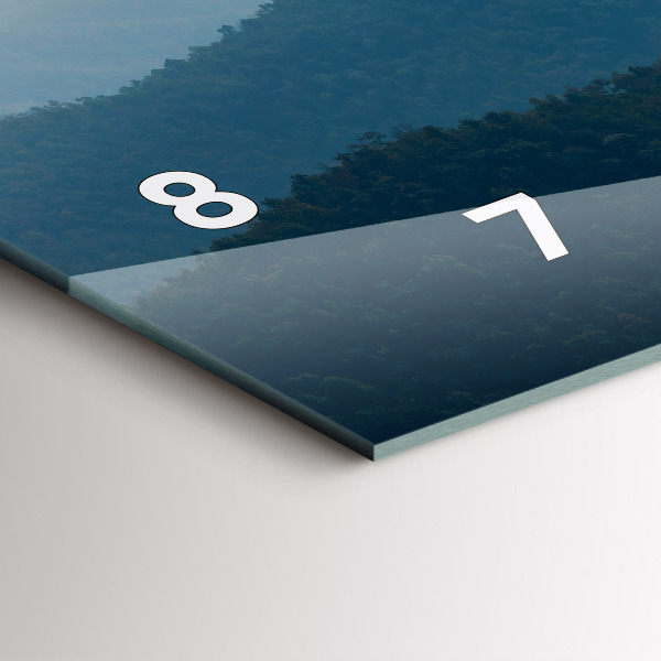 Horizontale Uhr mit motiv Abstrakte Landschaft