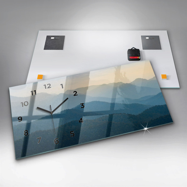 Horizontale Uhr mit motiv Abstrakte Landschaft