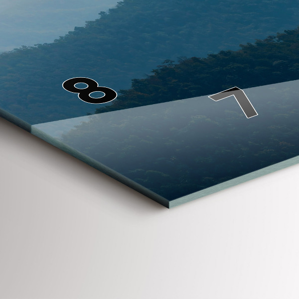 Horizontale Uhr mit motiv Abstrakte Landschaft