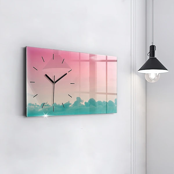 Horizontale Uhr Himmel mit Farbverlauf