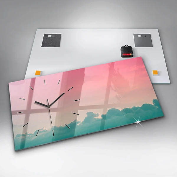 Horizontale Uhr Himmel mit Farbverlauf