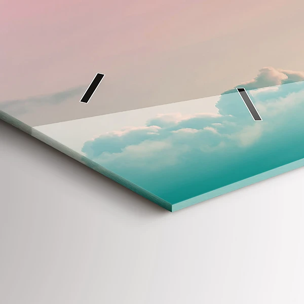 Horizontale Uhr Himmel mit Farbverlauf